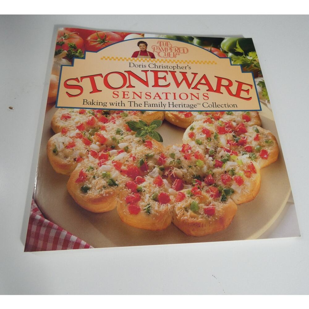 The Pampered Chef Stoneware Sensations Recipe Book Paperback Photos